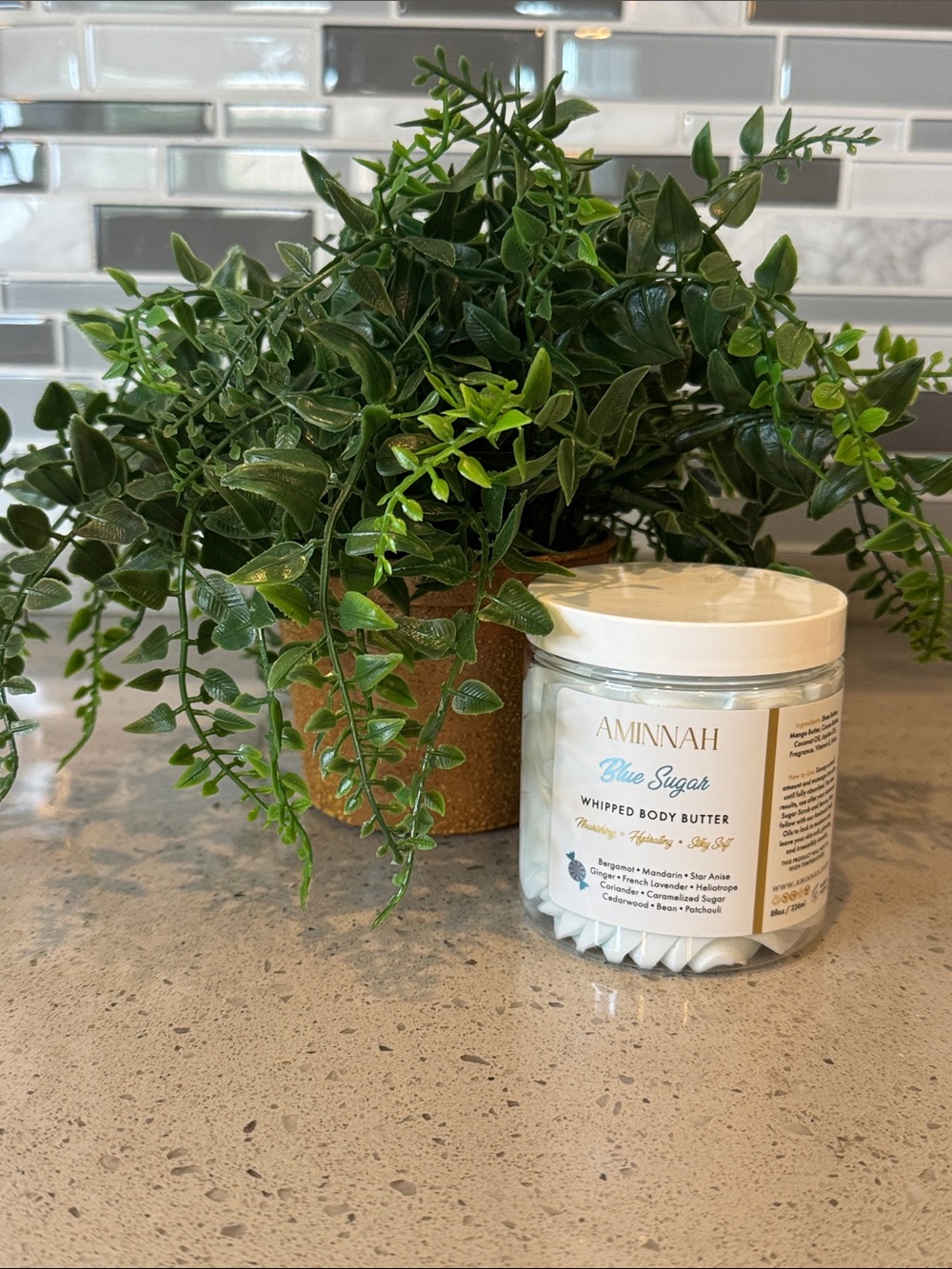 AMINNAH - BLUE SUGAR WHIPPED BODY BUTTER